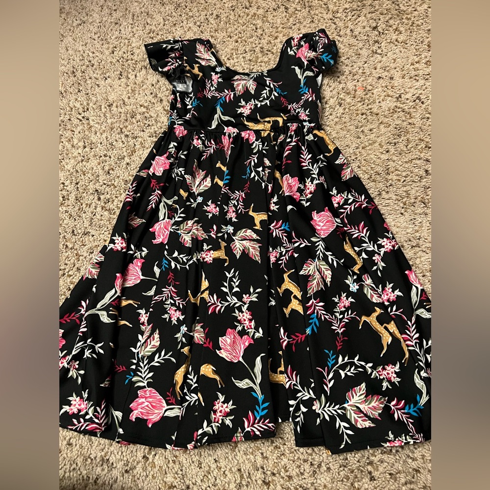 Dot dot smile slinky deer empire dress
